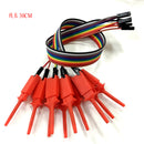 Set of 10 Test Hook Clip for Logic Analyzer - Red
