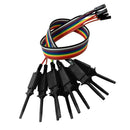 Set of 10 Test Hook Clip for Logic Analyzer - Black