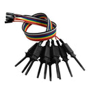 Set of 10 Test Hook Clip for Logic Analyzer - Black