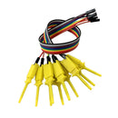 Set of 10 Test Hook Clip for Logic Analyzer - Yellow