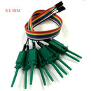 Set of 10 Test Hook Clip for Logic Analyzer - Green