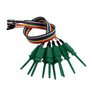 Set of 10 Test Hook Clip for Logic Analyzer - Green