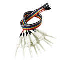 Set of 10 Test Hook Clip for Logic Analyzer - White