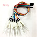 Set of 10 Test Hook Clip for Logic Analyzer - White