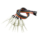 Set of 10 Test Hook Clip for Logic Analyzer - White