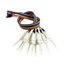 Set of 10 Test Hook Clip for Logic Analyzer - White