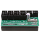 6 Pin Power Supply Breakout Board Adapter For HP 1200w/750w Bitcoin Mining (Different Side)
