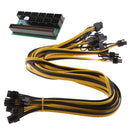 Breakout Board + 10 Pieces Cable For 1200w/750w Power Module Mining Ethereum