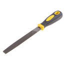6 Inch Premium High Carbon Steel Mill File with Comfortable Rubber Hand Grip