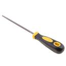 6inch Premium Carbon Steel Round File With Ergonomic Rubber Anti-slip Handle