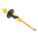 Flat Chisel Masonry Stone Chisel Carving Tool With Non-slip Hand Protection Grip