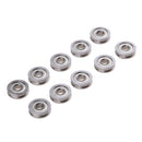 10 Pieces U604ZZ 4mm U Groove Guide Pulley Sealed Rail Ball Bearings 3D Printer