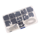Lot 610pcs Wire Jumper Cable Pin Header Housing Crimp Male Female Pins Connectors wiht Case