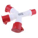 32 Amp 4Pin Industrial Site Plug Sockets 3P+E Male/Female 380V IP44 Building