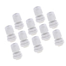 10Pc Waterproof IP68 Nylon Cable Glands Joints with Locking Nut and Washer PG7