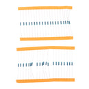 600pcs 30 Values x 20pcs 1/4W Resistor Kit Metal Film Resistors Assortment