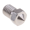 0.4mm Extruder Nozzles Stainless Steel Thread M6 Nickel-plated Nickel Spray