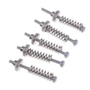 Leveling Spring Component M3 Screw Knob - For 3D Printer Hot Bed, Pack of 5 Set, Silver
