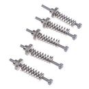 Leveling Spring Component M3 Screw Knob - For 3D Printer Hot Bed, Pack of 5 Set, Silver