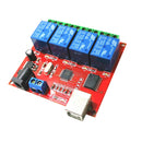 4-way 5V Relay Module Free Driver USB Control Switch PC Intelligent Control