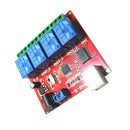 4-way 5V Relay Module Free Driver USB Control Switch PC Intelligent Control