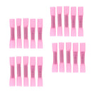 20 Pieces Heat Shrink Butt Crimp Terminals Wire Connectors AWG 22-16 Pink