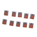 10pcs Reusable Spring Lever Nuts Terminal Block Cable Wire 3 Connectors
