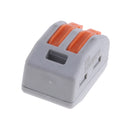 10pcs Reusable Spring Lever Nuts Terminal Block Cable Wire 2 Connectors