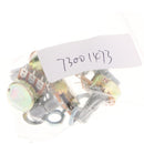 Pack of 5Pcs 100K ohm Linear Mono Pot Potentiometer 3Pin 15mm Shaft with Nuts