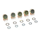 Pack of 5Pcs 100K ohm Linear Mono Pot Potentiometer 3Pin 15mm Shaft with Nuts