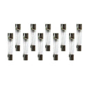 10 Pcs Fast Blow Type Glass Tube Fuses 6x30mm 250V 15A
