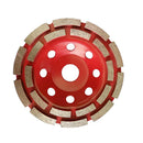 Diamond 24 Segments Grinding Wheel CUP Sanding Disc Double Row Stone Brick Grinder 180mm (7inch)