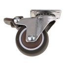Heavy Duty 30kg 2'' Rubber Swivel Caster Wheel Castor with Top Plate and Bearing