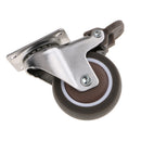 Heavy Duty 30kg 2'' Rubber Swivel Caster Wheel Castor with Top Plate and Bearing