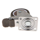 Heavy Duty 30kg 2'' Rubber Swivel Caster Wheel Castor with Top Plate and Bearing