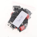 12Pcs SPST 2 Pin On/Off Rectangle Push Button Boat Rocker Switch 6A 250V