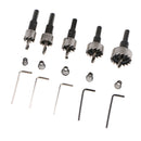 5PCS 16-30MM HSS Drill Bit Hole Saws Set for Stainless Steel Metal Alloy