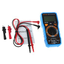 Digital Multimeter Voltmeter Ammeter AC DC OHM Circuit Checker NCV Test Blue