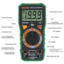Digital Multimeter Voltmeter Ammeter AC DC OHM Circuit Checker NCV Test Green