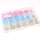 480Pcs Heat Shrink Wire Connector DIY Kit Waterproof Marine Automotive Terminals Set Blue Red Yellow with Plastic Box