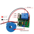 Current Sensor Module AC Detection Module 50A Switch Output DC 24V Relay with Test Line