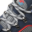 Safety Work Boots Blue Men Mesh Hiker Steel Toe Cap Trainer Boot US11.5 EU45