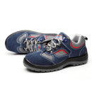 Safety Work Boots Blue Men Mesh Hiker Steel Toe Cap Trainer Boot US11.5 EU45