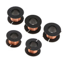 5 Rolls 0.1mm Copper Soldering Solder PPA Enamelled Repair Reel Wire