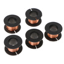 5 Rolls 0.1mm Copper Soldering Solder PPA Enamelled Repair Reel Wire