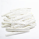 Pack of 1600Pcs 0805 80 Values 1% SMD SMT Resistor Chips Assortment Kit 0.1R-1K White Surface Mount Device