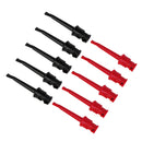 10x Multimeter Part Electrical Testing Hook Clip Grabber Black and Red