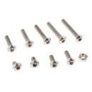 340Pcs M3 Stainless Steel Button Head Hex Socket Head Cap Bolts Screws Nuts Assortment Kit 5-20mm