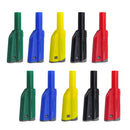5 Pairs 4mm Stackable Insulated Safety Banana Plug Multimeter Connector 5 Colors