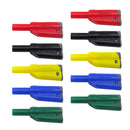 5 Pairs 4mm Stackable Insulated Safety Banana Plug Multimeter Connector 5 Colors